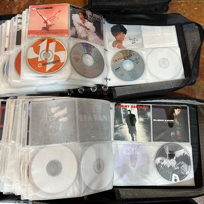Huge CD Collection – 4 Large Binders – Hundreds of Country, Pop & Rock Albums