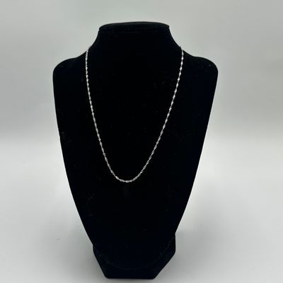 Italian 925 Sterling Silver Rope Chain Necklace – 18”