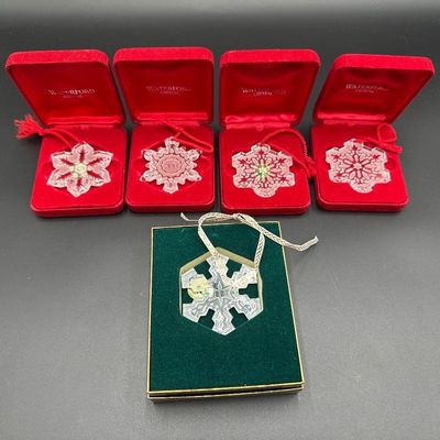 Waterford Crystal Snow Crystal Collection Ornaments 1995–1998
