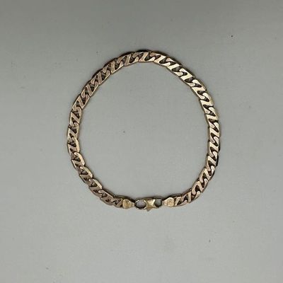 UnoAErre 9K Italian Gold Link Bracelet