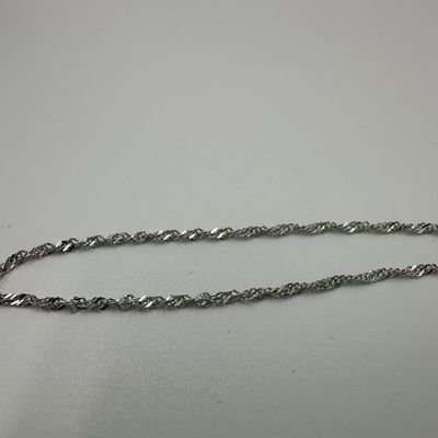 Italian 925 Sterling Silver Rope Chain Necklace – 18”