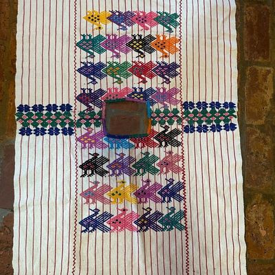 Pair of Guatemalan Maya Handwoven Huipils