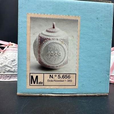 3 Vintage Lladró Annual Christmas Ornaments – 1987, 1989 & 1996