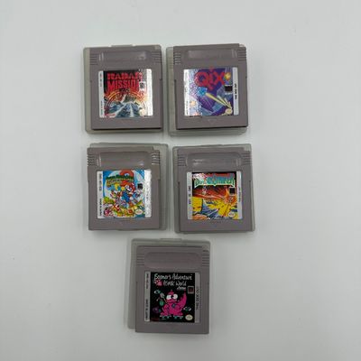 Vintage Nintendo Game Boy 5 Game Cartridge Lot