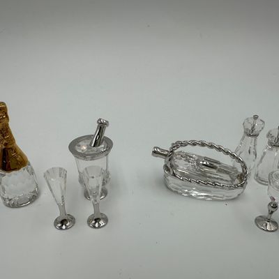 Swarovski Crystal Memories Miniature Barware Collection