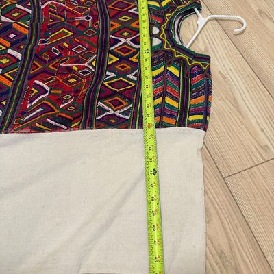 Pair of Guatemalan Maya Handwoven Huipils – Embroidered & Brocaded
