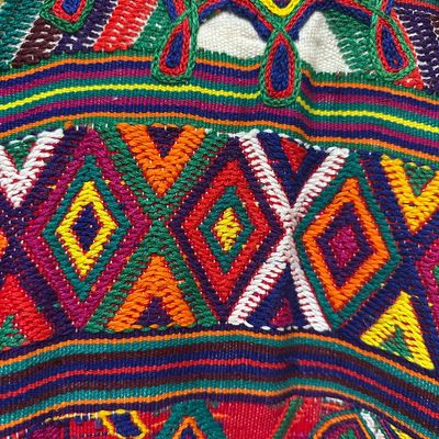 Pair of Guatemalan Maya Handwoven Huipils – Embroidered & Brocaded