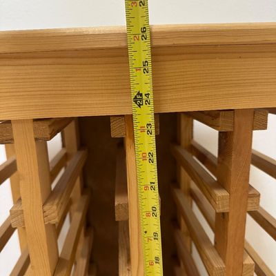 Wooden Floor Wine Rack – Multi-Bottle Storage
