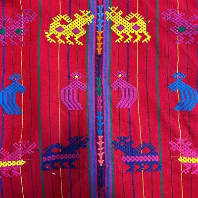 Pair of Guatemalan Maya Handwoven Huipils