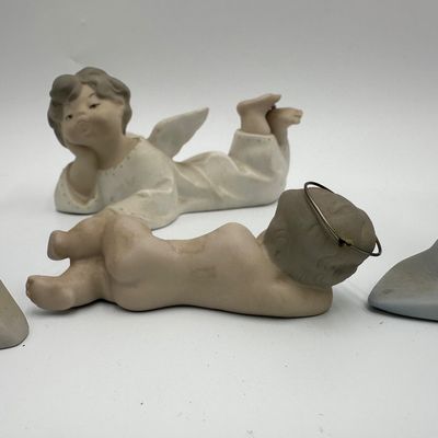 Lladró Porcelain Nativity Figurine Lot – Holy Family & Angels