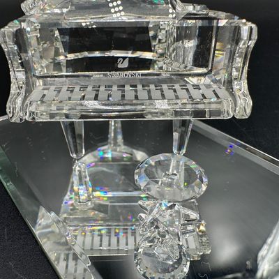 Swarovski Crystal Grand Piano with Stool
