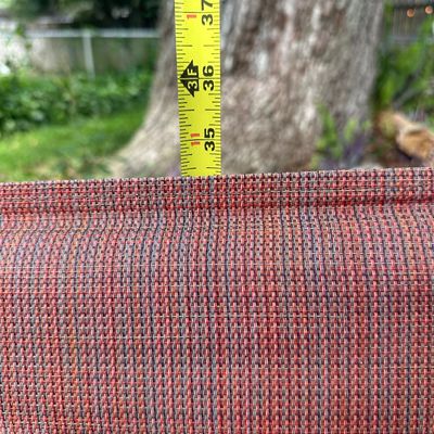 Set of 3 Metal Sling Patio Dining Armchairs