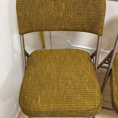 Set of 4 Vintage Samsonite Celebrity Folding Chairs