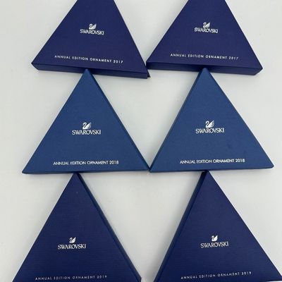 6 Swarovski Annual Edition Crystal Ornaments – 2017, 2018 & 2019
