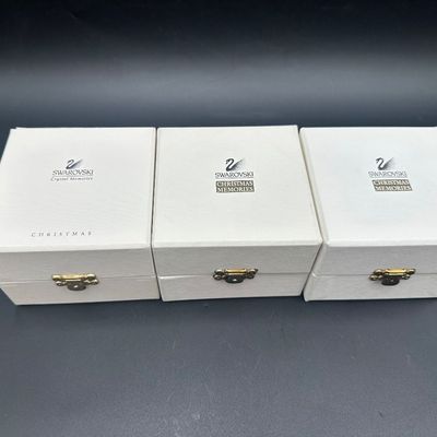 3 Swarovski Christmas Memories Crystal Angel Ornaments – 1997 & 1998