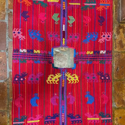 Pair of Guatemalan Maya Handwoven Huipils