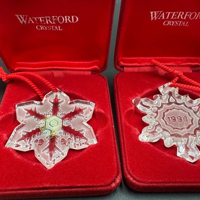 Waterford Crystal Snow Crystal Collection Ornaments 1995–1998