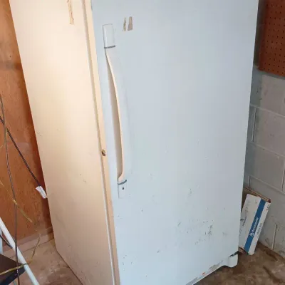 Frigidaire Upright Freezer, Works Well, Medium Rough Condition