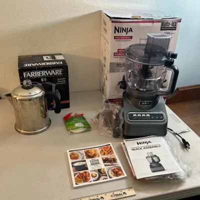 Ninja Food Processor & Farberware Percolator 