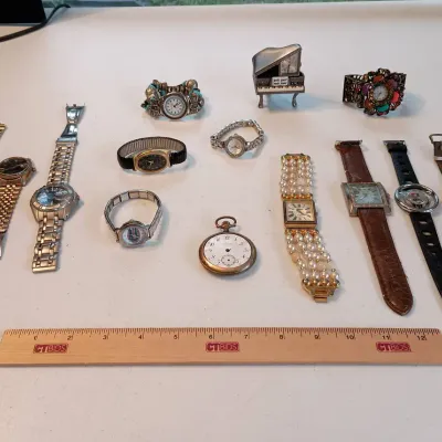 Watches - Seiko, Elgin, Paul Jardin, Marlboro, Geneva, Disney, Amc, Terner