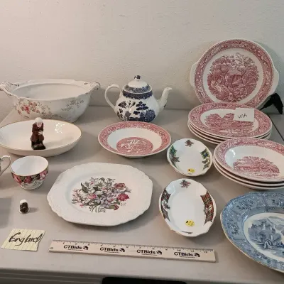 Vintage England China, USA - Royal Doulton, Willow, Royal Standard, Staffordshire++