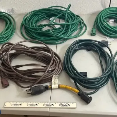 Electric - Extension Cords - 8 In All + Twist Lock Adapter
