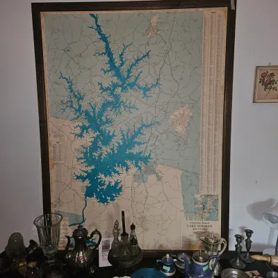 Sale Photo Thumbnail #71: Vintage Map of Lake Norman