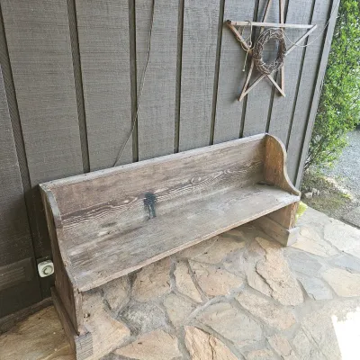 Sale Photo Thumbnail #119: Antique Wooden Bench