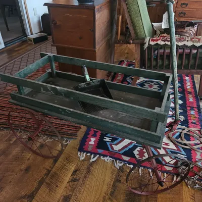 Sale Photo Thumbnail #30: Antique wooden wagon