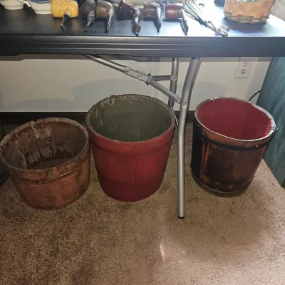 Sale Photo Thumbnail #65: Antique Sap Buckets