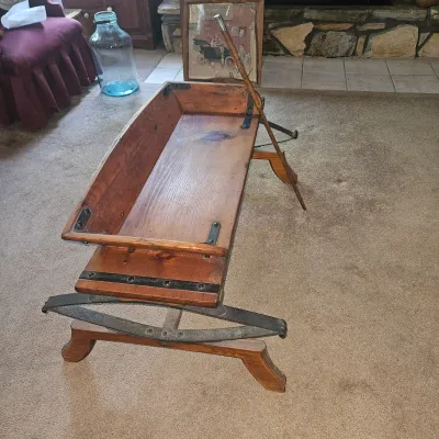 Sale Photo Thumbnail #137: Antique Wagon Seat Bench