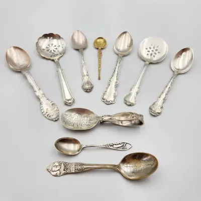 Sterling Silver Vintage And Antique Spoon Collection - 18.8g