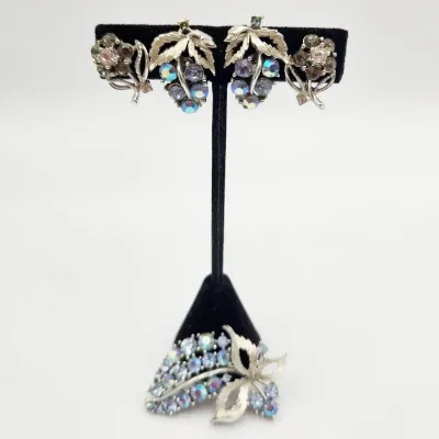 Lisner Signed Rhinestone Vintage Jewelry 