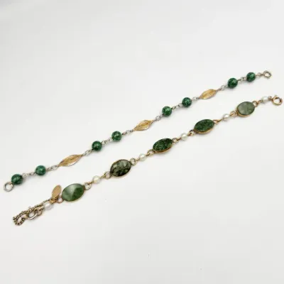 12k GF Jade Bracelets, Burt Russell