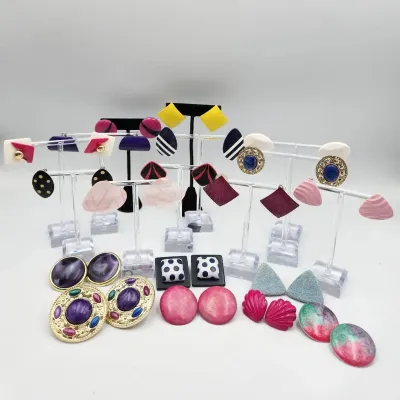 Massive 80s Vintage Earrings Lot 