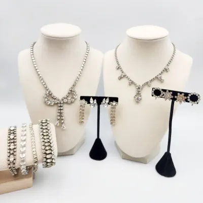 Sparkling Rhinestone & Crystal Vintage Jewelry Lot