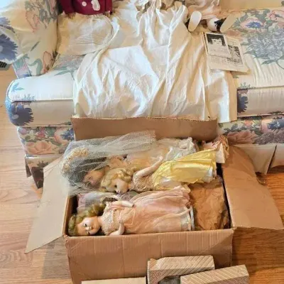 Vintage Doll Mystery Lot (Paperwork shows German Doll Maker Heinrich Handwerck and Simon Halbig)