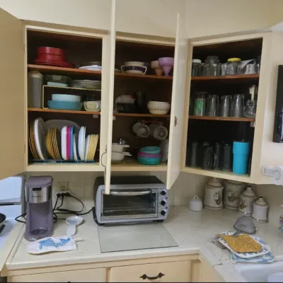 Kitchen Cabinets Full!
