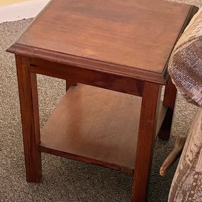 Mid-Century Modern Style Tiered Side Table