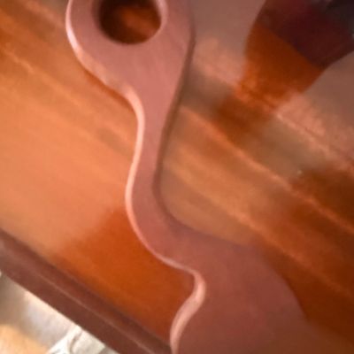 Mid-Century Modern Hand-Carved Wooden Bottle Opener