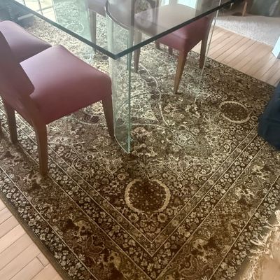Waterfall Glass Dining Table