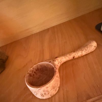 Hand-Carved Curly Birch Kuksa Cup