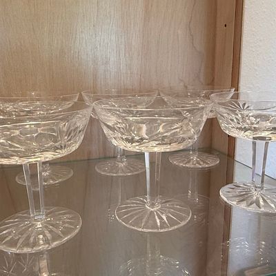 Vintage Waterford Crystal Ashling Champagne Coupes