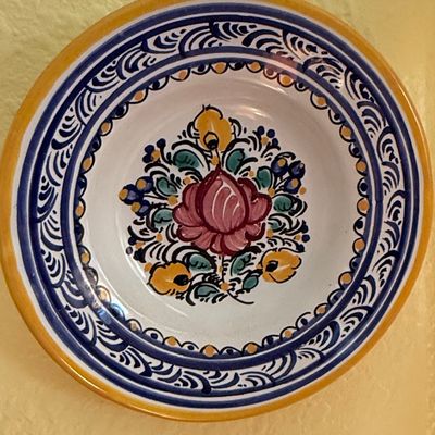 Talavera Style Hand-Painted Decorative Plate