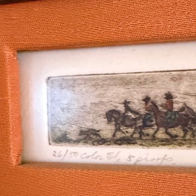 Mary Lehman "Texas Trail Boss" Etching