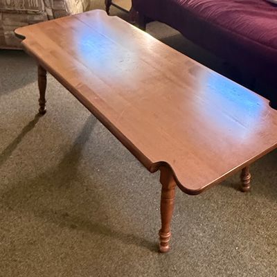 Temple Stuart Solid Hard Rock Maple Colonial Early American Accent Coffee Table