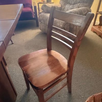 Vintage Ladder Back Wooden Dining Set