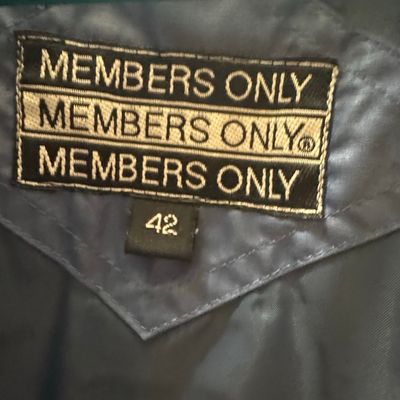 Vintage Members Only Jacket with Extensive Travel Souvenir Patches