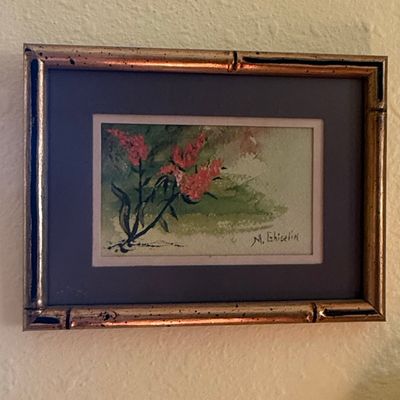 M. Ghiselin Watercolor Floral Painting
