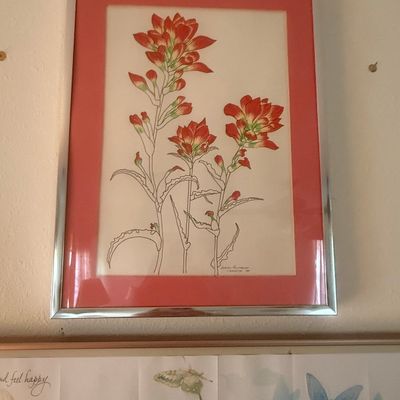Indian Paintbrush Botanical Print by Margaret Armstrong